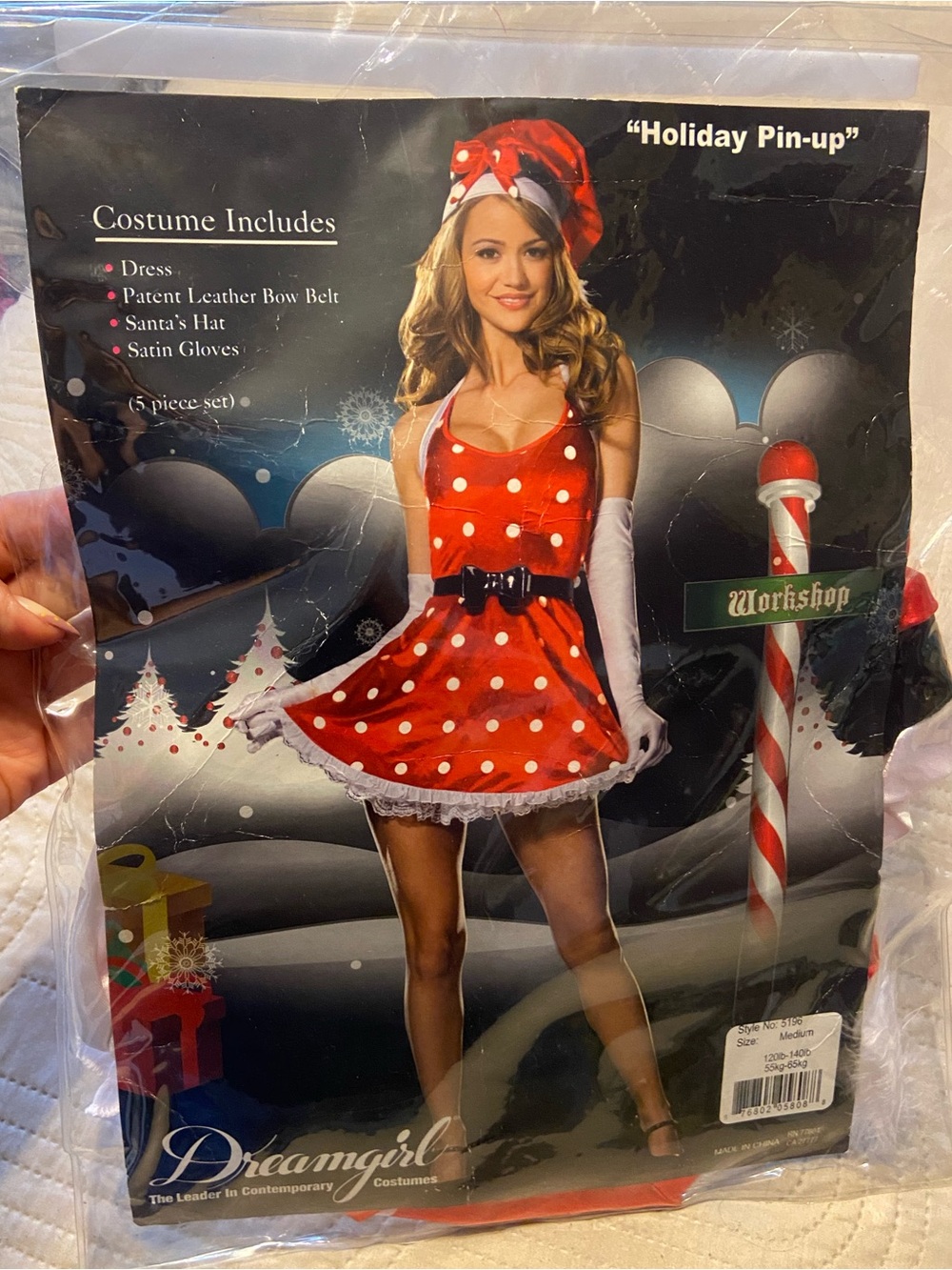 Dreamgirl Red and White Polka Dot Holiday Pin-Up Costume